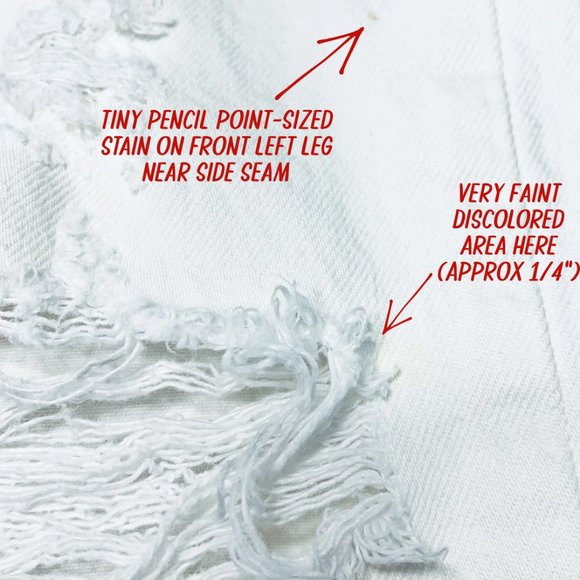 Levi’s Wedgie Icon Fit Distressed Vintage Chalk Off White Ankle Jeans Size 25 - Picture 13 of 13